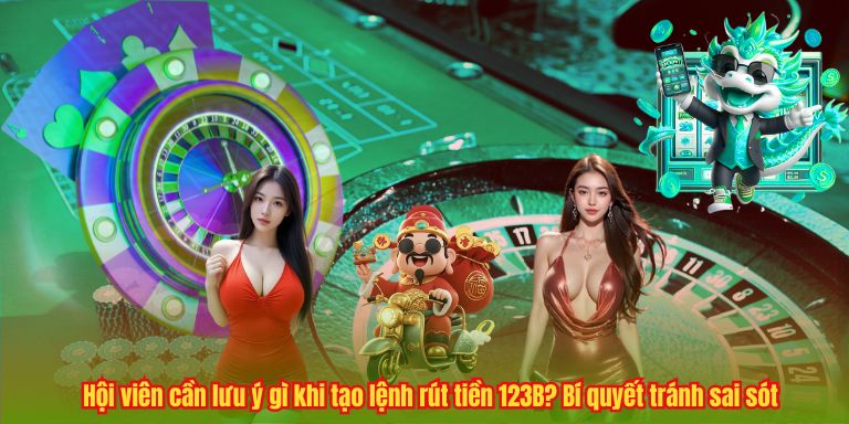 Hội viên cần lưu ý gì khi tạo lệnh rút tiền 123B? Bí quyết tránh sai sót